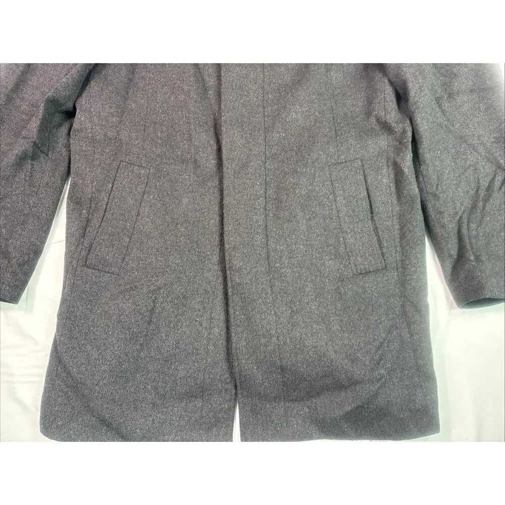 Ace Wool & Charcoal Cashmere Fabric Winter coat ByEnzo. E54801-3, Men’s Large.
